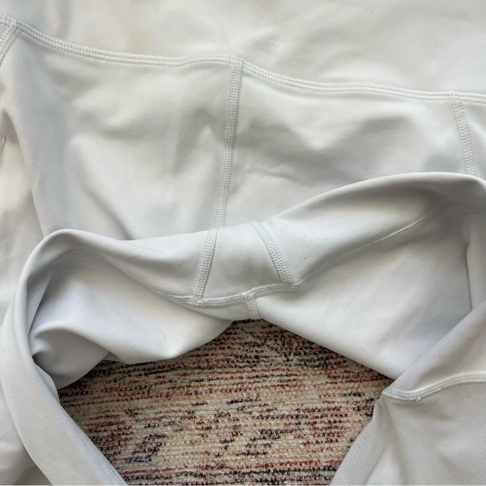 ATHLETA White Leggings Eclipse - Mesh Detail